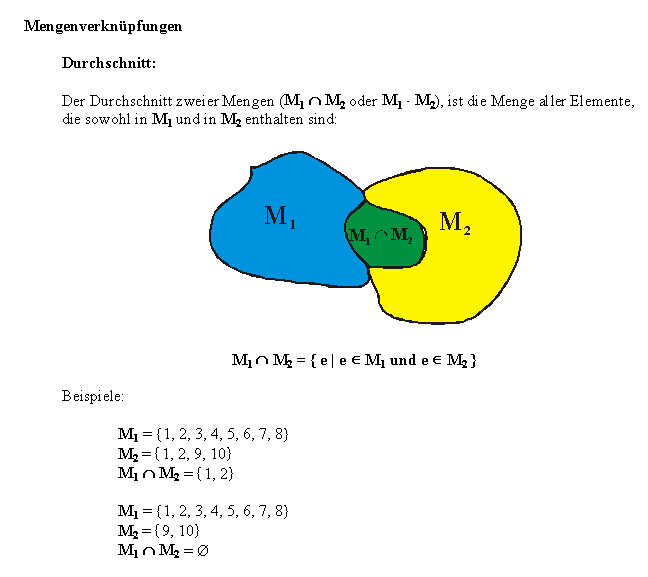 Mengenlehre Grundbegriffe